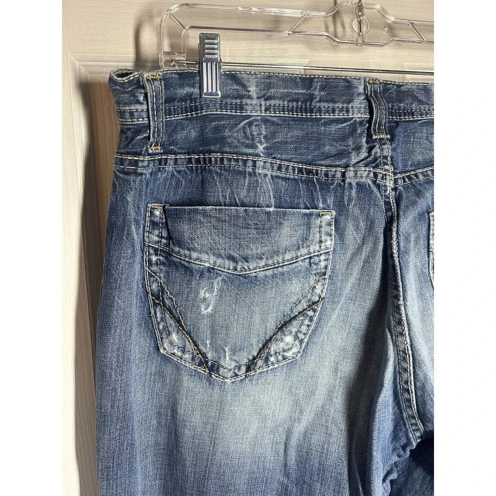 BKE Denim Marshall Mens Distressed Blue Jeans Men’s Size 36 X 32 - Picture 2 of 11